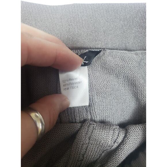 Misook Light Brown Midi Cable Skirt Women's sz M Rayon Stretch Minimalist Boho - Picture 4 of 7